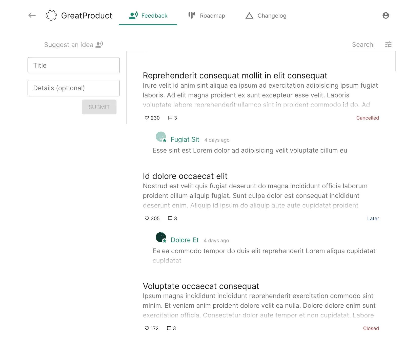 ClearFlask screenshot 3