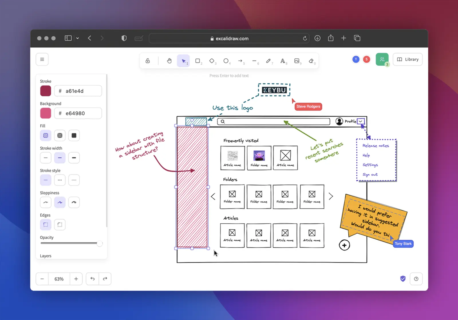 Excalidraw screenshot 2