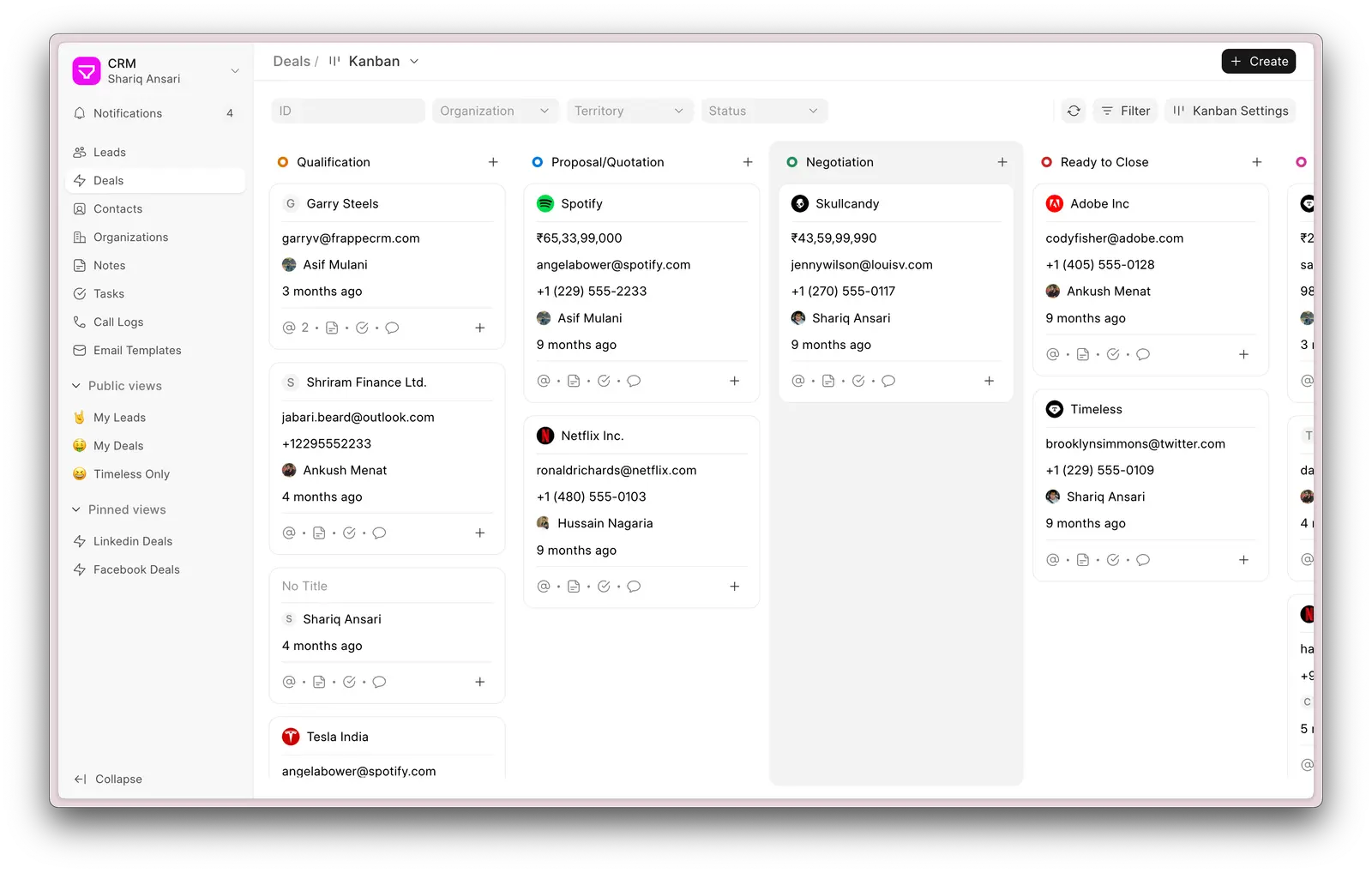Frappe CRM screenshot 2