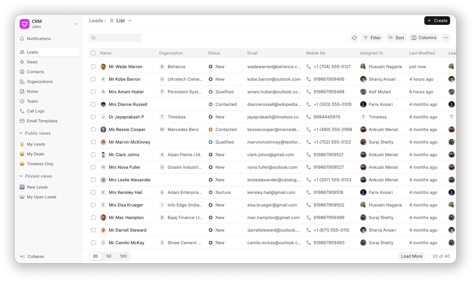 Frappe CRM screenshot 3
