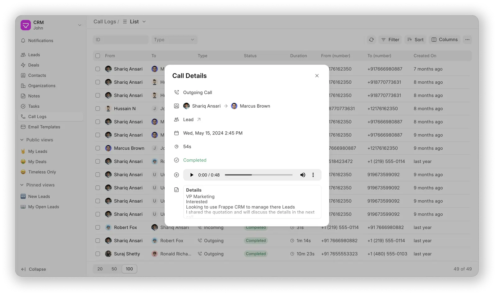 Frappe CRM screenshot 6