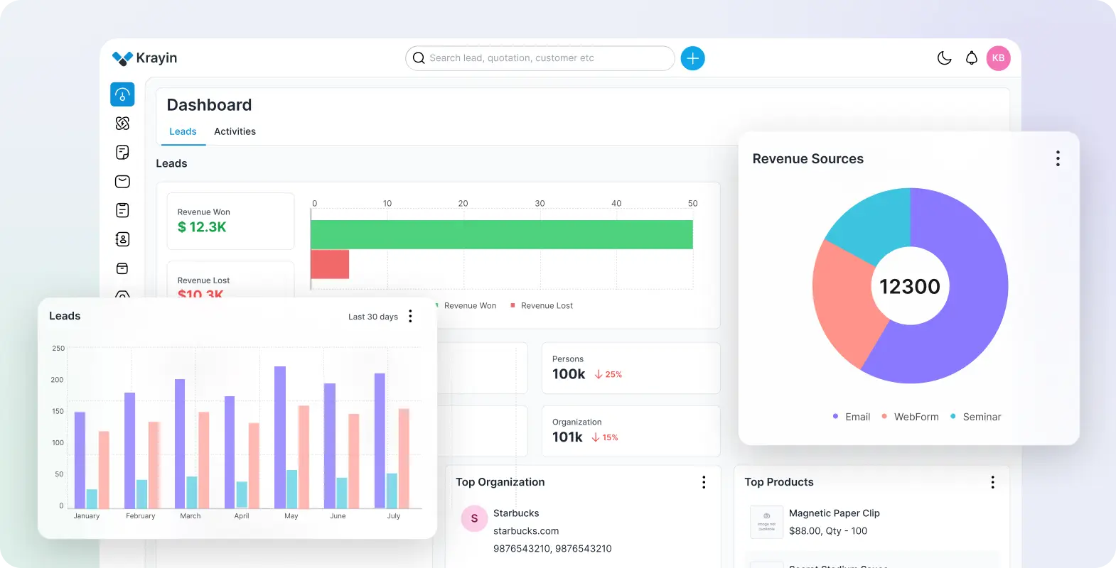 Krayin CRM screenshot 2