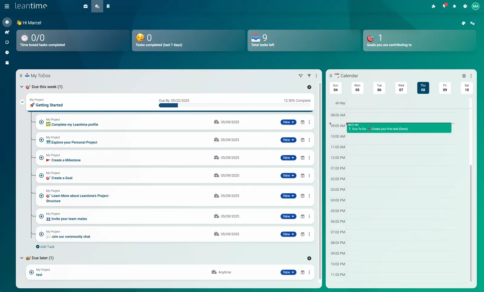 Leantime screenshot 2