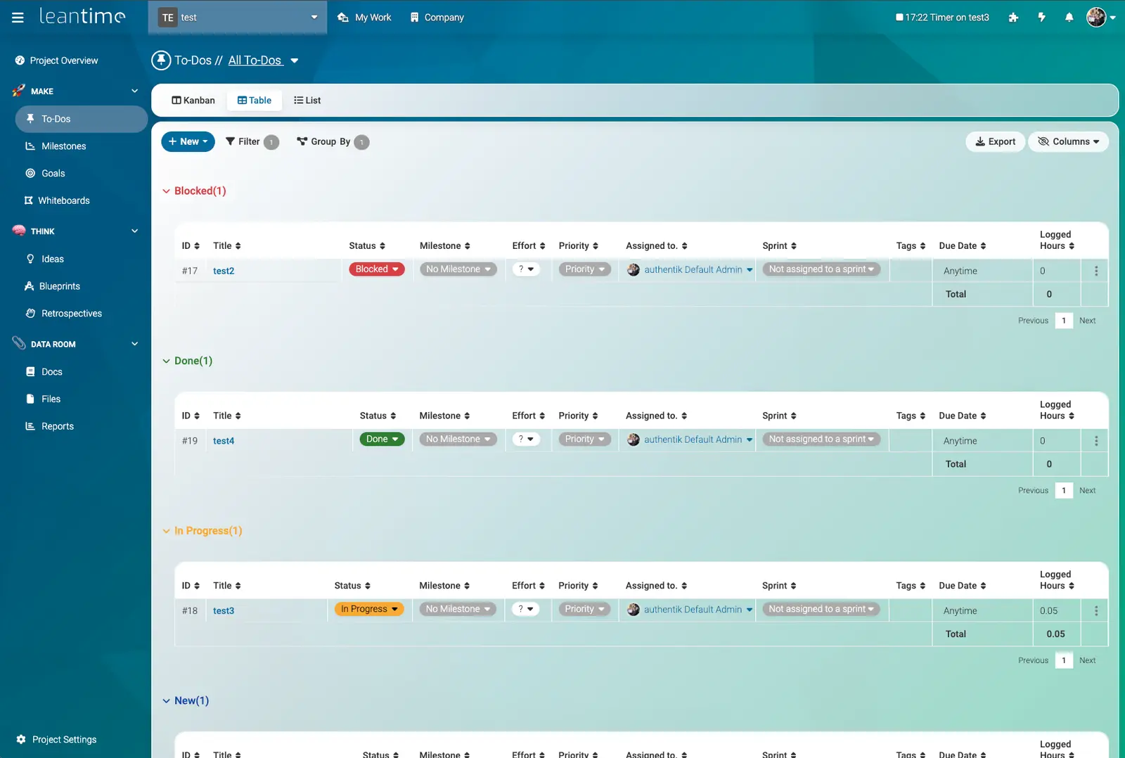 Leantime screenshot 5