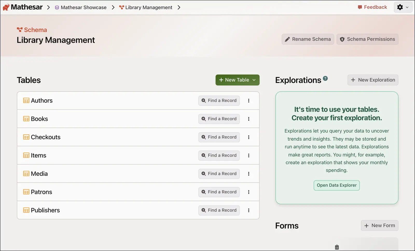 Mathesar screenshot 4