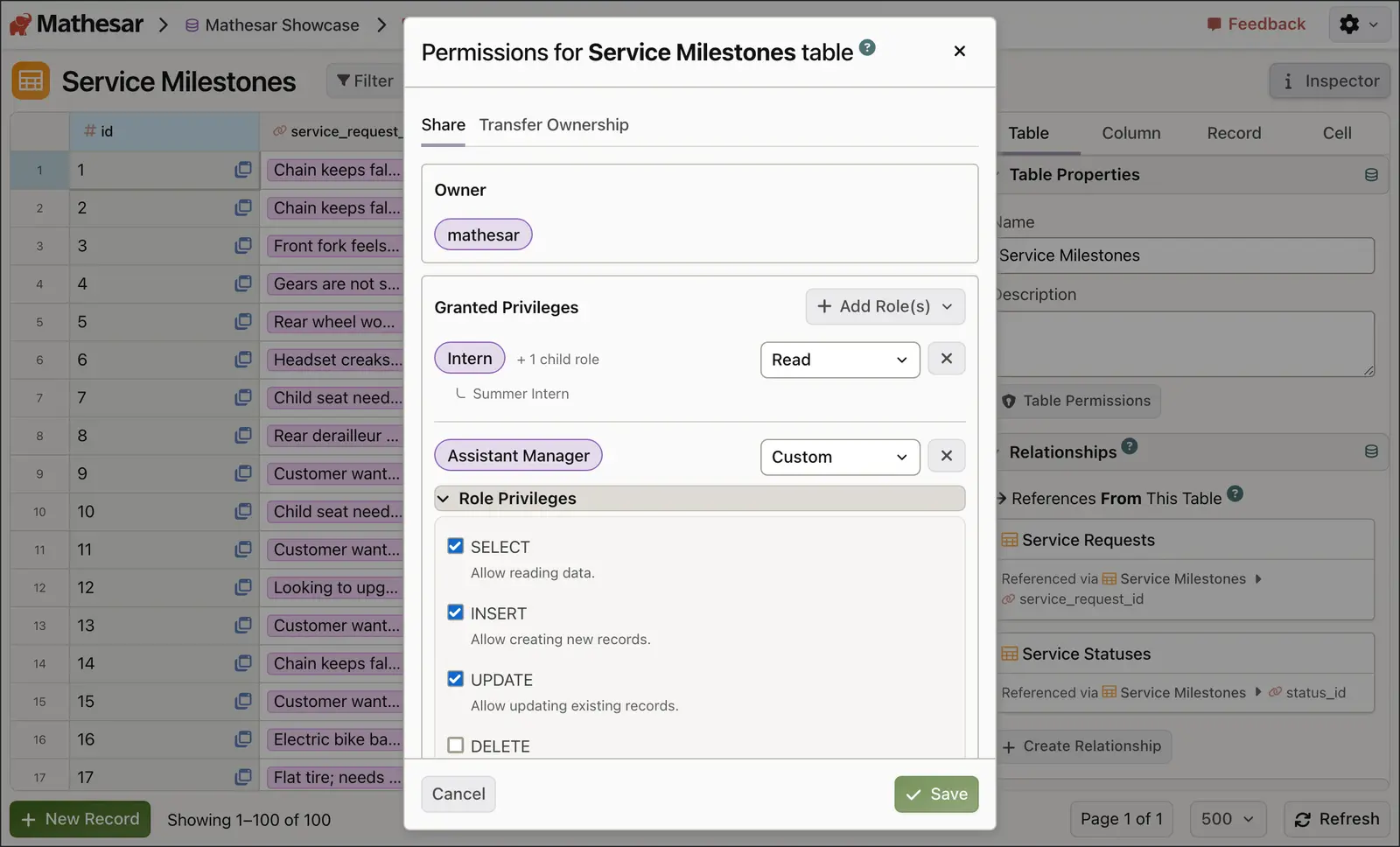 Mathesar screenshot 7