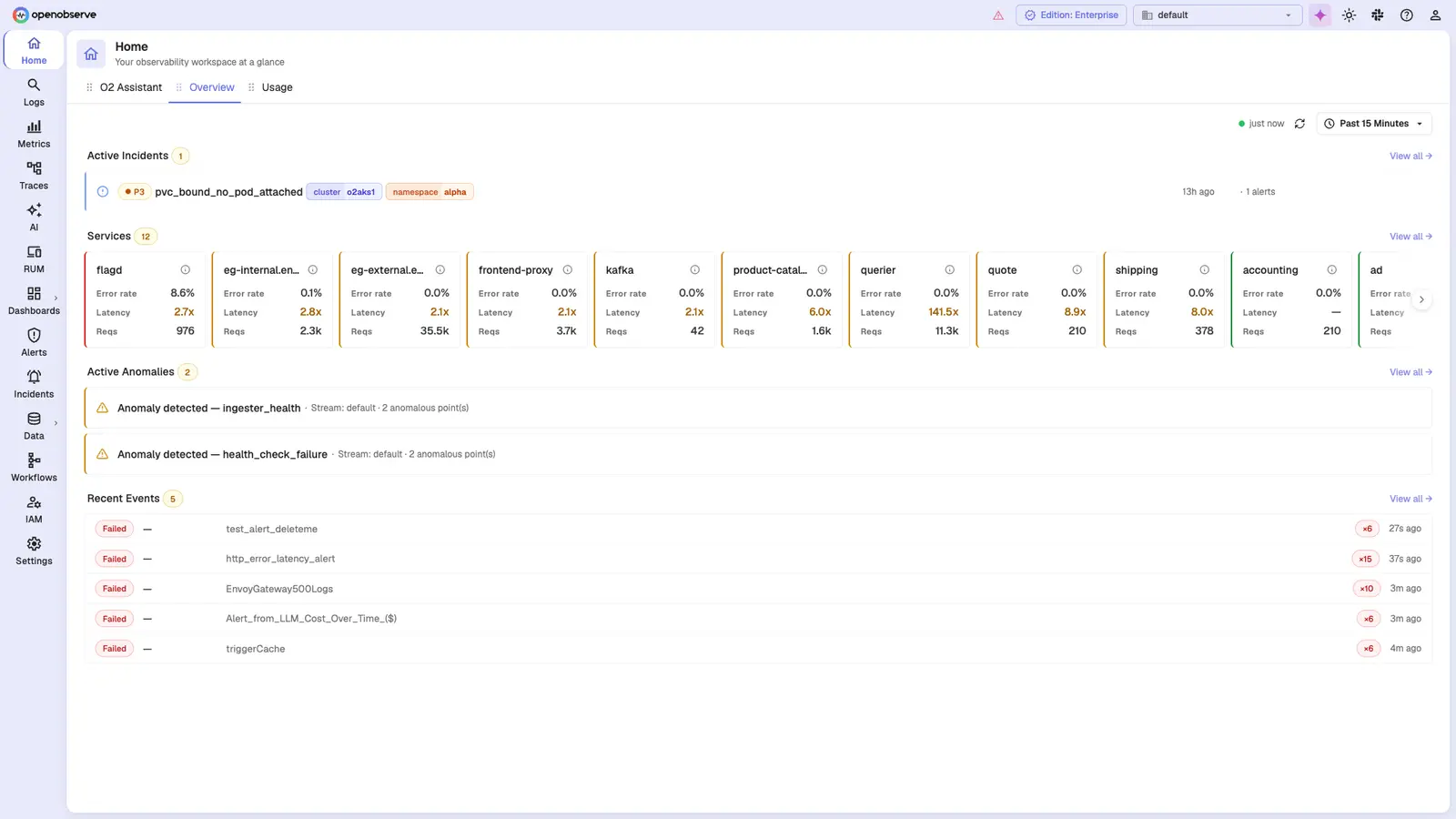OpenObserve screenshot 4