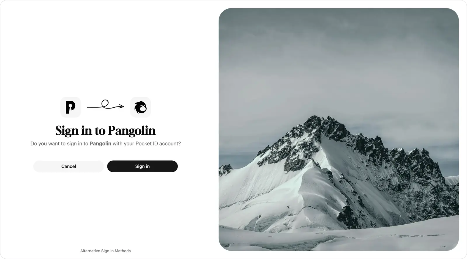 Pocket ID screenshot 2