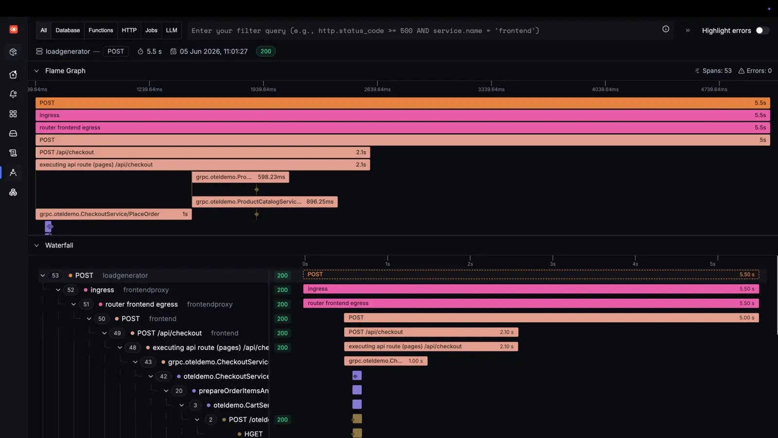 SigNoz screenshot 5