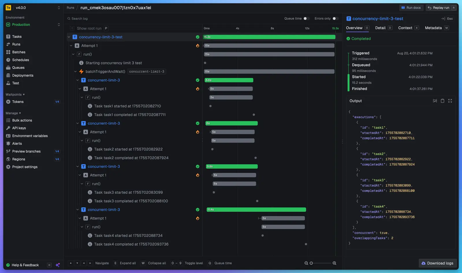 Trigger.dev screenshot 2