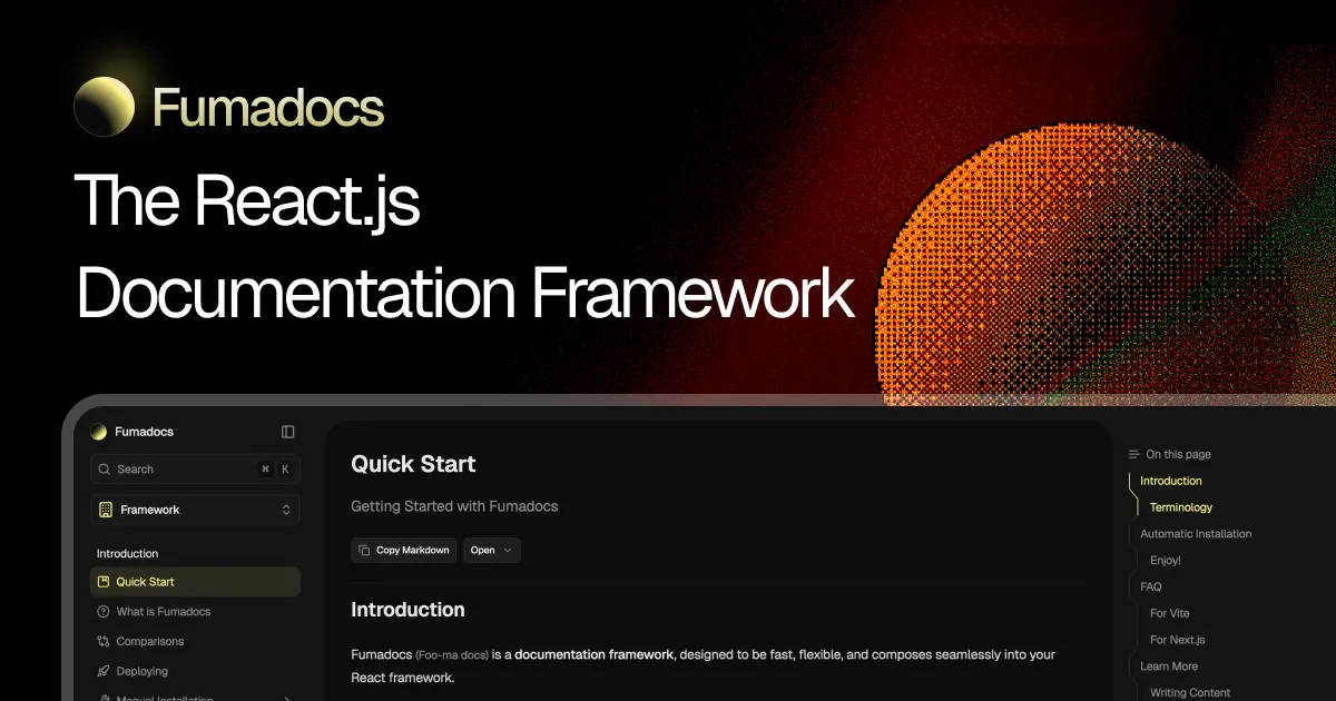 Fumadocs product image