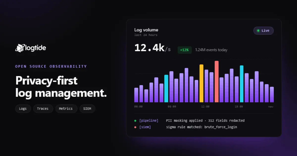 LogTide screenshot 1
