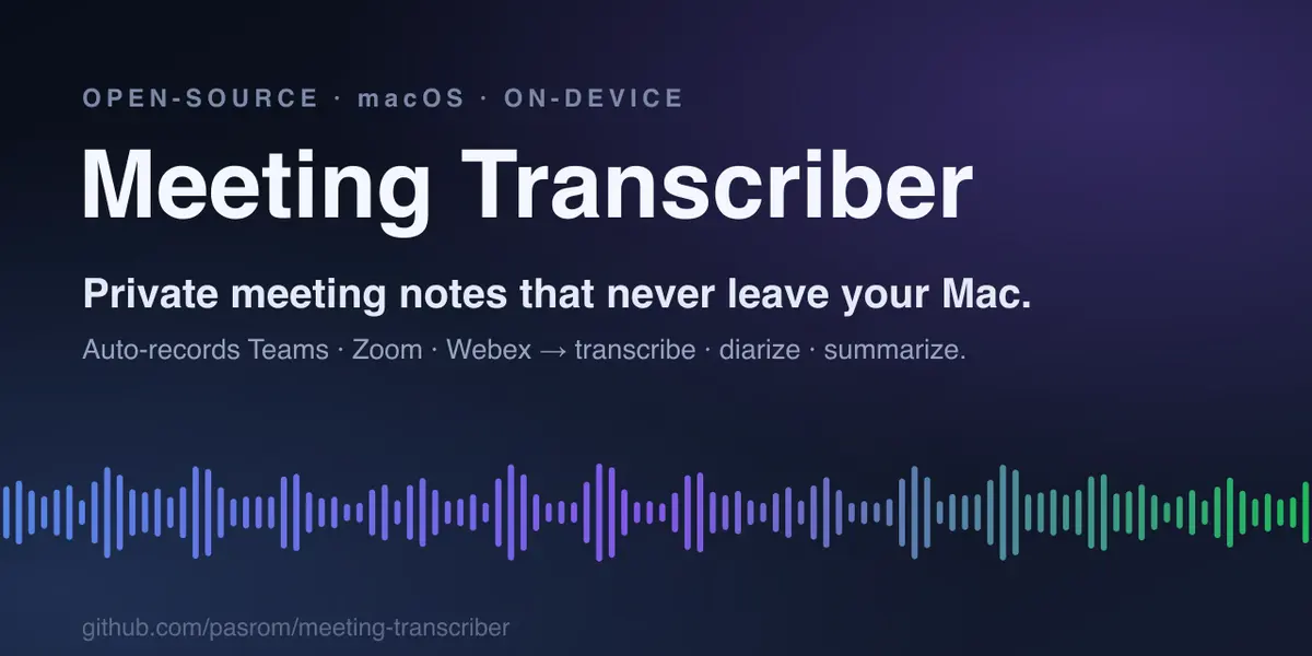 Meeting Transcriber product image