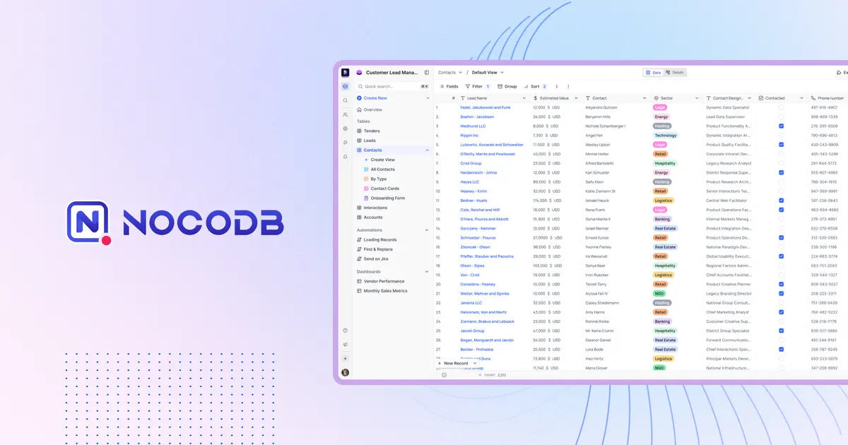 NocoDB product image